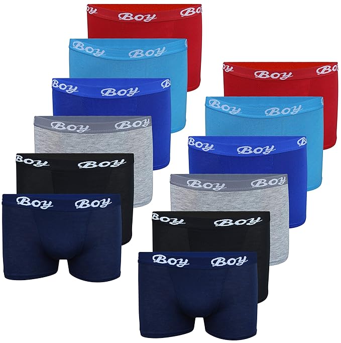 PiriModa 6/12 STÜCK Jungen Baumwolle Boxershorts Unterhosen Größe 92-164 Alter 2-16 Jahre Unterwäsche Boys Kinder