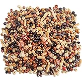Cedilis 2000 Pcs Printed Wooden Beads, 5mm to 21mm Assorted African Beads, Natural Loose Wood Macrame Supplies Bead for Jewelry Bracelets Necklace Earring Making DIY Craft Project