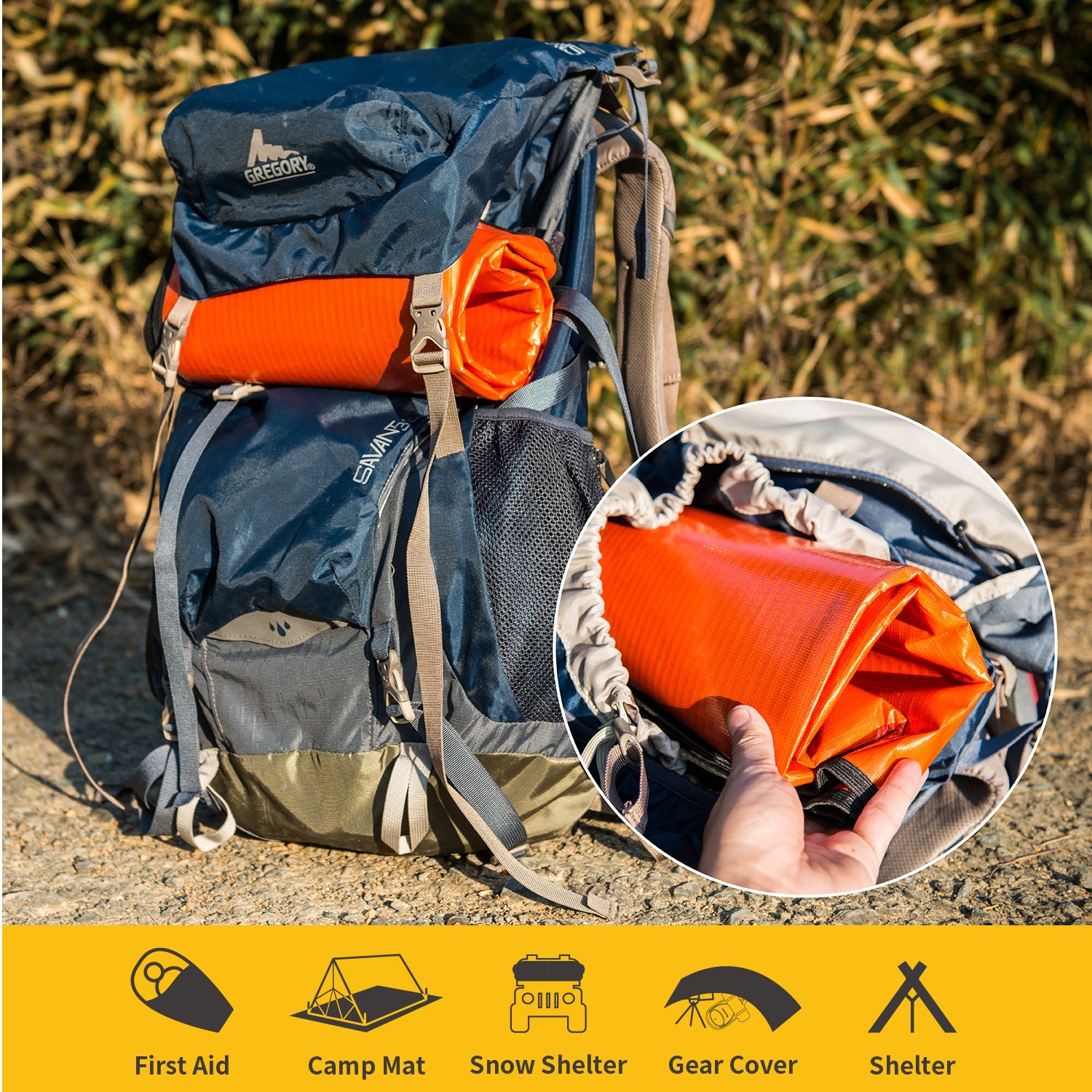 UTOOL Heavy Duty Emergency Blanket Tarp, Extra Large Thermal Reflective