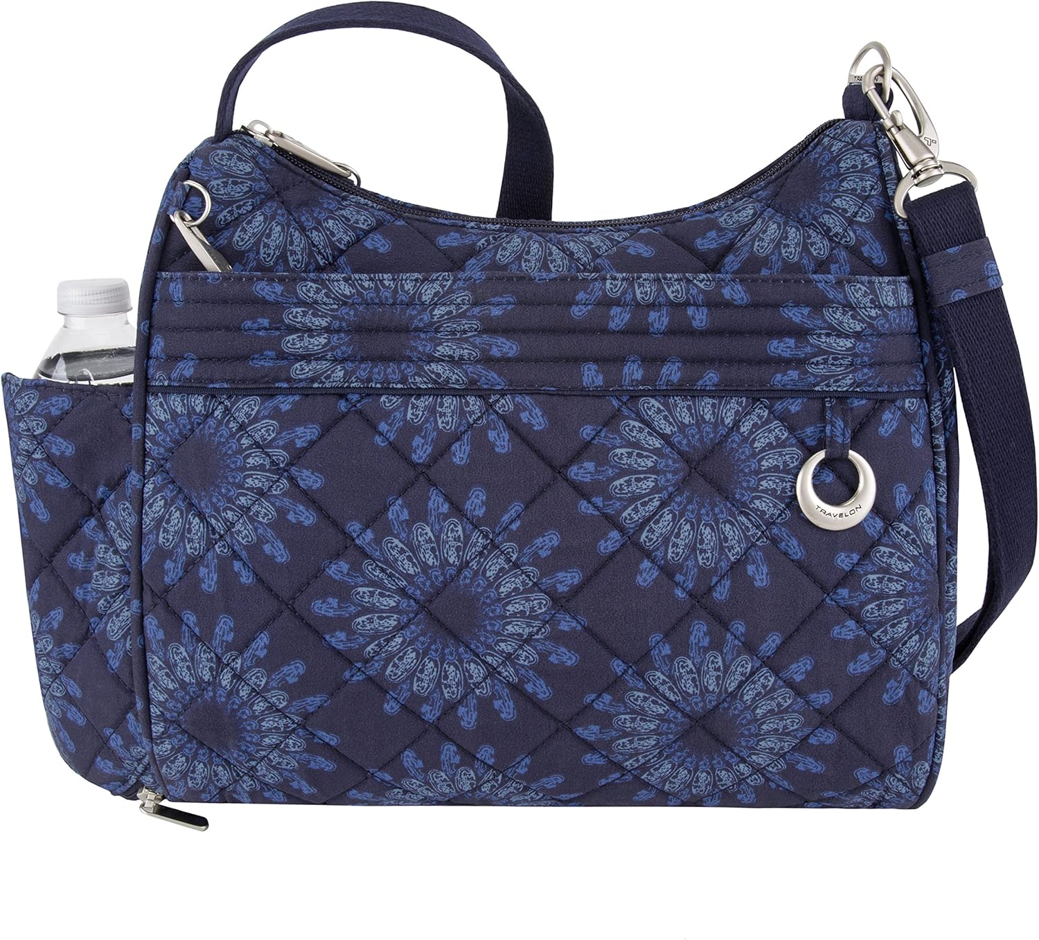 Travelon Women's AntiTheft Boho Square Crossbody Cross Body Bag, Geo
