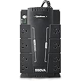 CyberPower CP550SLG Standby UPS System, 550VA/330W, 8 Outlets, Compact