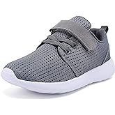 TOEDNNQI Boys Girls Sneakers Kids Lightweight Breathable Strap Athletic Running Shoes for Toddler/Little Kid/Big Kid
