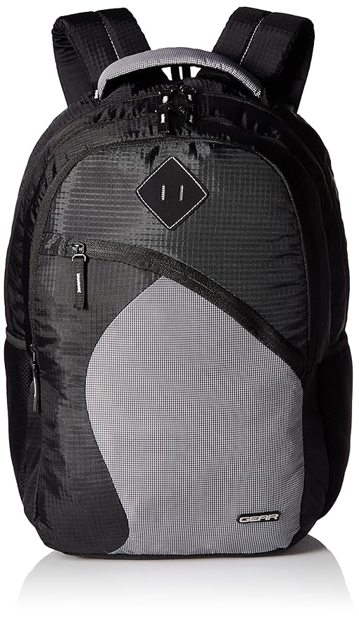 Gear 32 Ltrs Black and Grey Casual Backpack (METLPSPC60104)