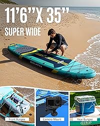 ZLX 11'6" Extra Wide Inflatable Stand Up Paddle