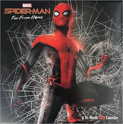 Amazon Com Spider Man Far From Home 16 Month 2020 Wall Calendar