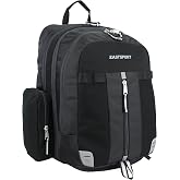 Eastsport Extra Large Backpack Expandable Oversized For Travel Hiking Work Camping Sports Outdoors With Drawstring Bag 18x13.5x9.5 Mochila De Viaje Black