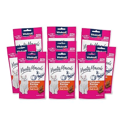 Vitakraft Meaty Morsels Gently Oven-Roasted, Extra Meaty, Treats for Cats