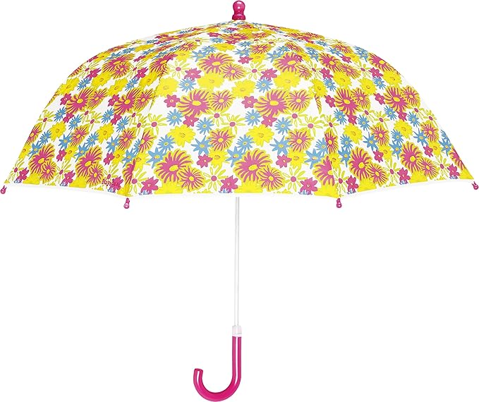 Playshoes Mädchen Printed Umbrella Regenschirm, Mehrfarbig (Weiß 1), One Size (Herstellergröße: original)
