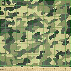 Ambesonne Camouflage Fabric by The Yard, Clothing