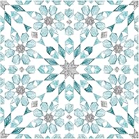 Carreaux De Sol Adhésifs FloorPops - Motif Marocain, 30,5x30,5 Cm, 10 Pièces