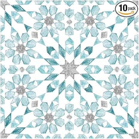 Floorpops Fp2949 Radiance Peel Stick Floor Tile Blue