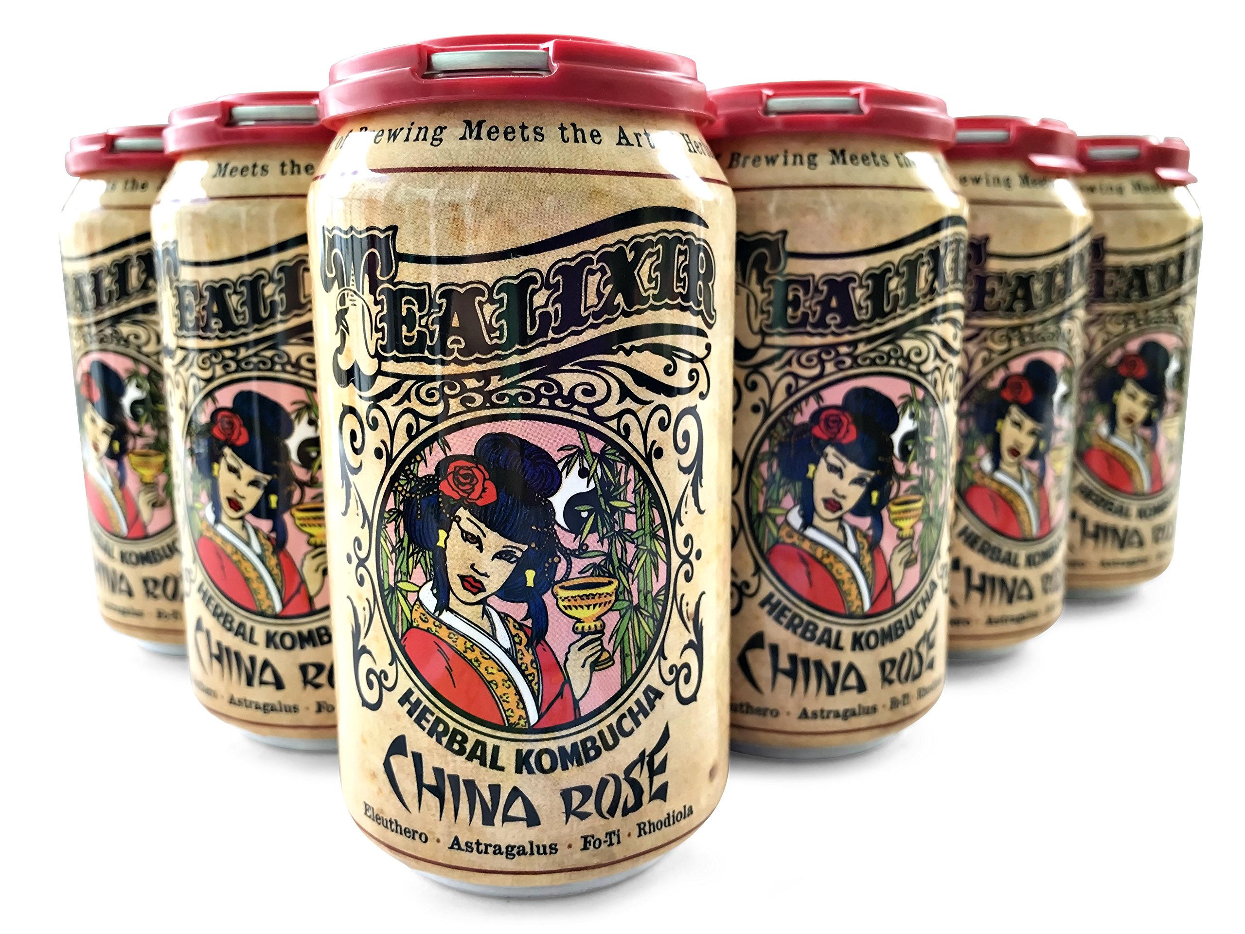 TEALIXIR HERBAL KOMBUCHA TEA China Rose Inspired By Traditional