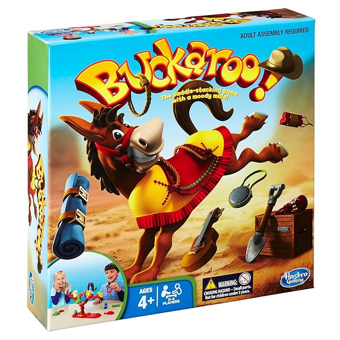 Buckaroo 48380 Hasbro Games Buckaroo Saddle Stacking Game Classic