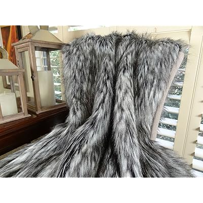 Buy Thomas Collection Exotic Siberian Husky Faux Faur Throw Blanket Gray White Black Husky Fur Gray Faux Fur Throw Blanket Luxury Soft Faux Fur Handmade In Us 16411 Online In Turkey B00s0mxzi4