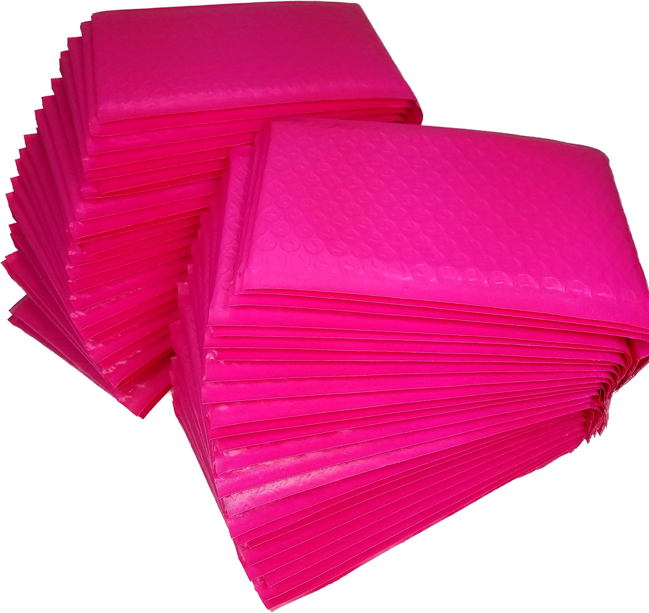 Pink Bubble Mailers #0, Pack of 50, 6 x 10 Self Adhesive, lightweight and durable