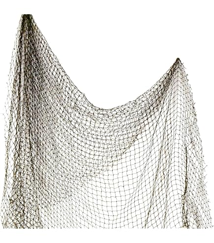 COLIBROX Fishing Net 5'x10' ~ Commercial Fish Netting ~ Old Vintage Decor : Sports & Outdoors