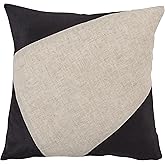 SARO LIFESTYLE Cleo Collection Geometric Velvet Design Pillow Cover, 18"x18", Black