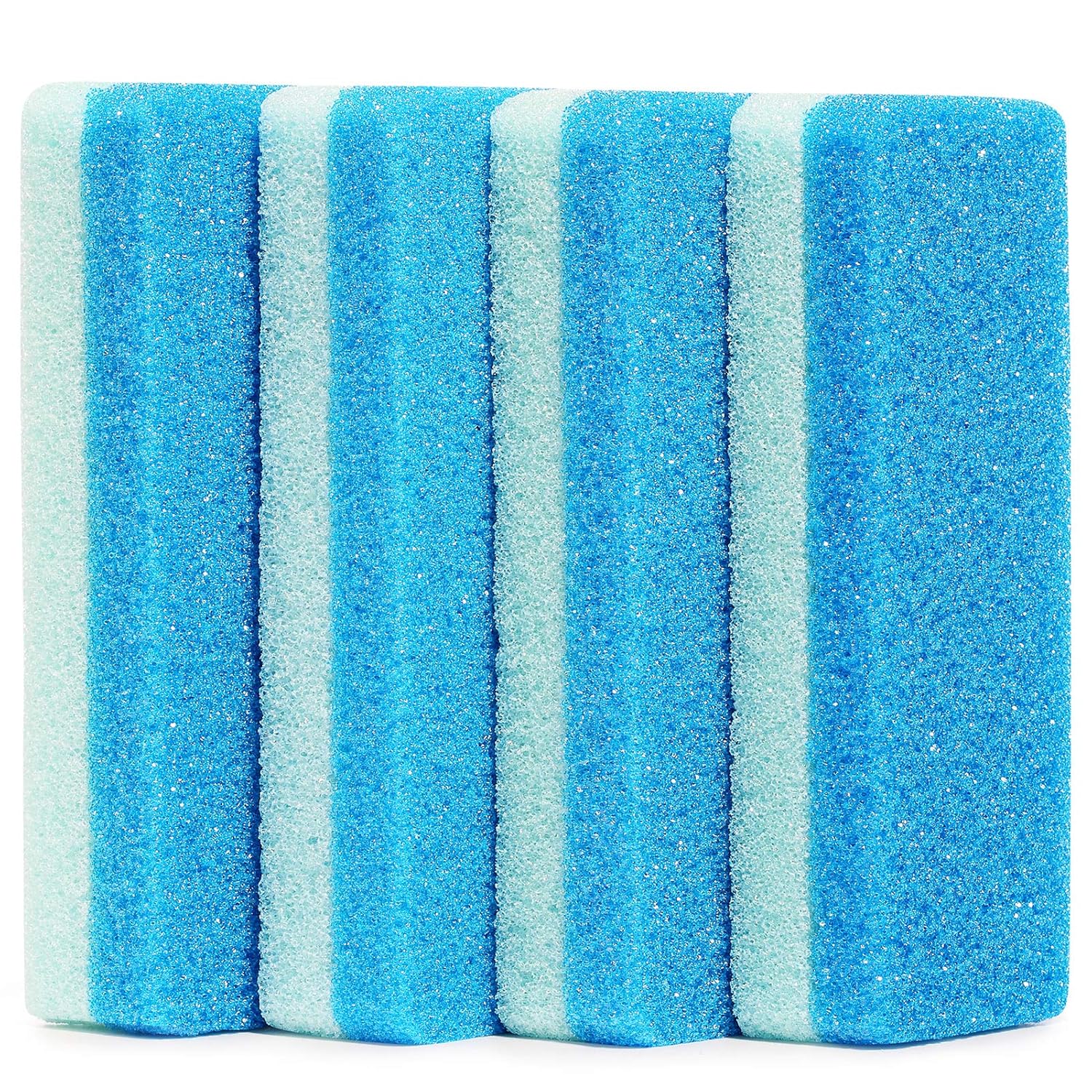 4 PCS Gift Packaged Foot Pumice Stone Scrubber for Hard Skin, Heavy Callused Feet, Dead Skin, 2 in 1 Pumice Stone for Feet, Heels, Hands and Body: Beauty