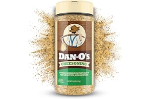 Dan-O's Cheesoning Seasoning, 7.6 oz Bottle, All Purpose Seasoning for Pizza, Popcorn, Chicken, Bread and More, Sugar Free, Zero Calorie, Parmesan Cheese Replacement for your Favorite Foods