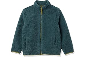 Amazon Essentials Boys and Toddlers' Fleece Lined Sherpa Full-Zip Jacket