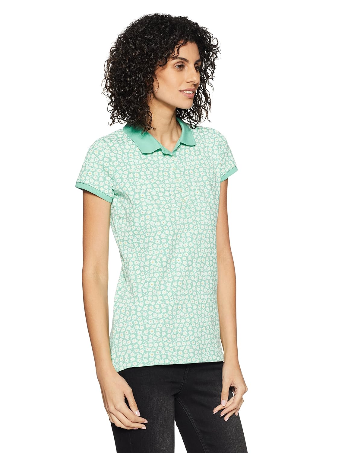 gap women's short sleeve printed polo