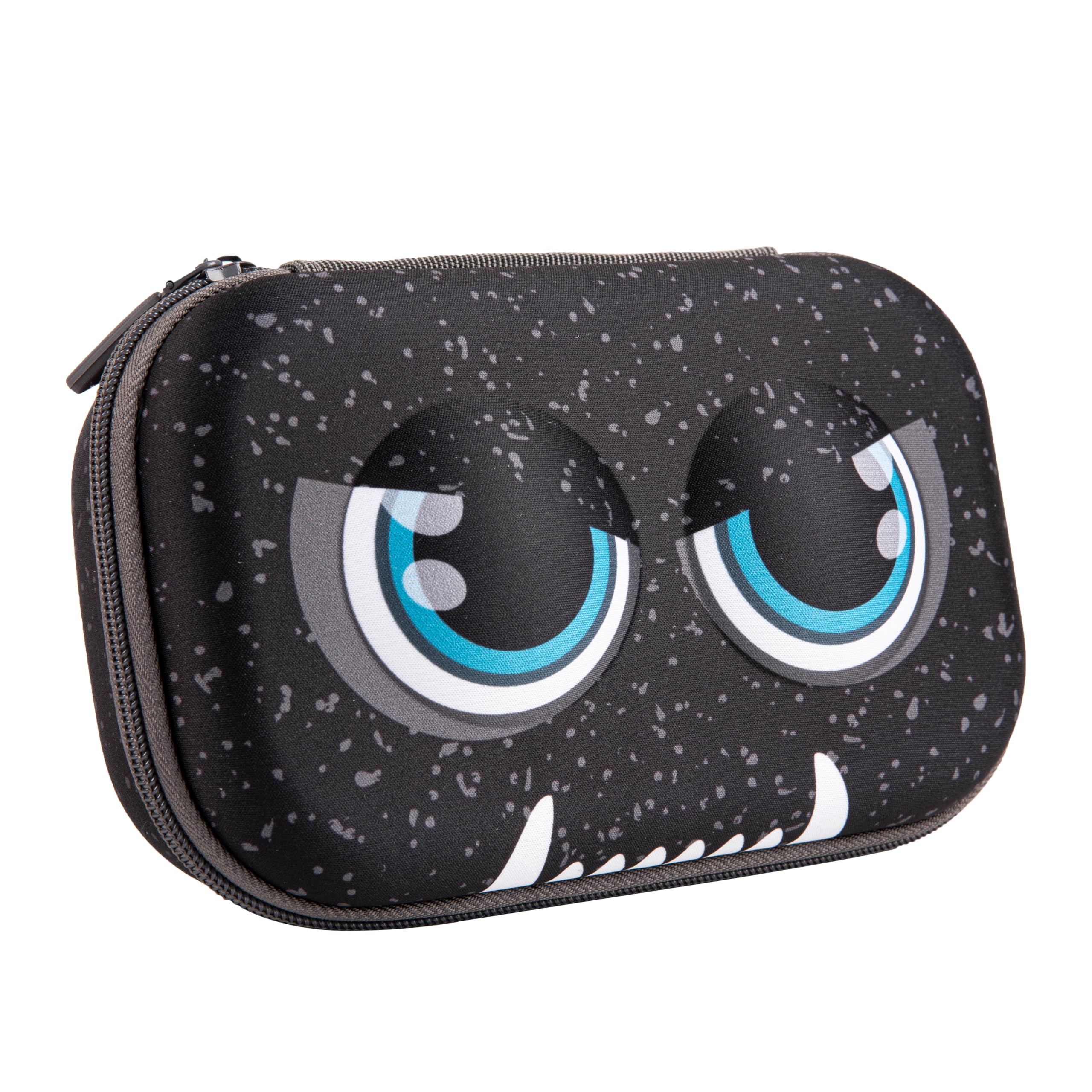 ZIPIT Beast Pencil Box for Kids, Large Capacity Cute Pencil Case for School, Stationery Organizer Box, Black