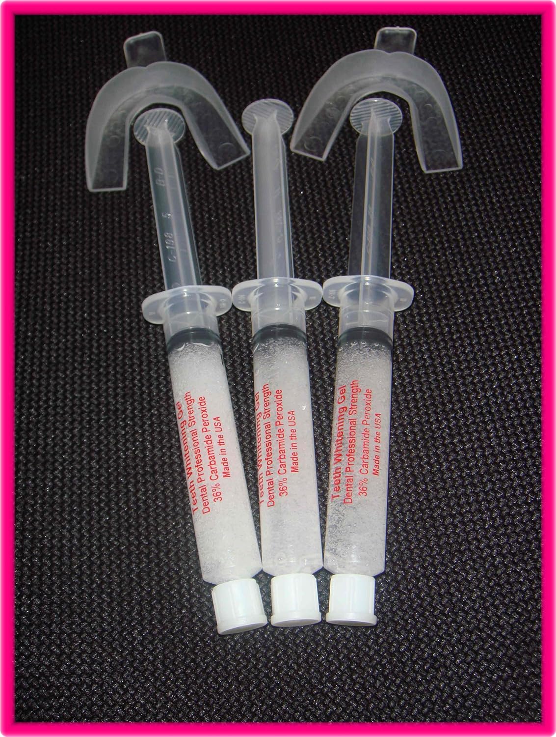 Three LARGE Syringes (10cc each) of Top Quality 22 Teeth