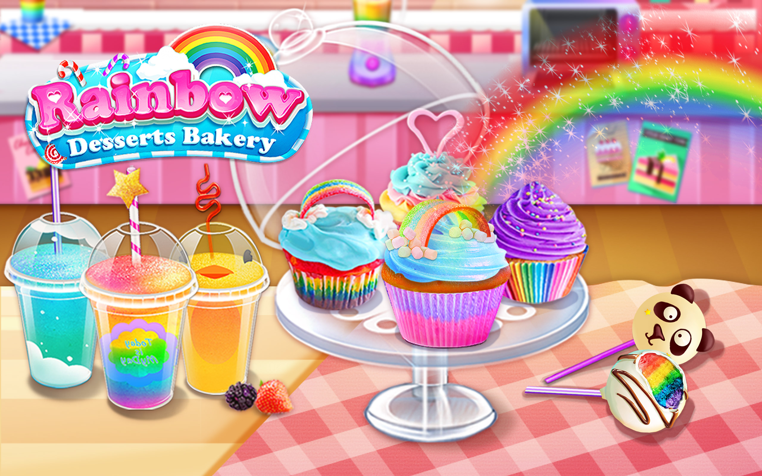Rainbow Desserts Bakery Party Apps & Games