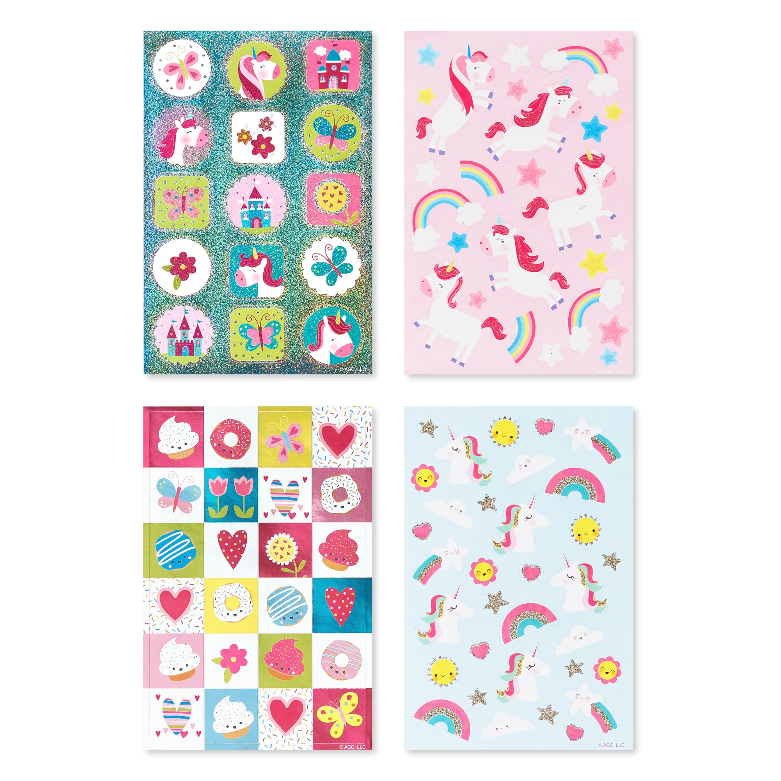 American Greetings 392-Count Bulk Stickers for Kids, Unicorns and Rainbows