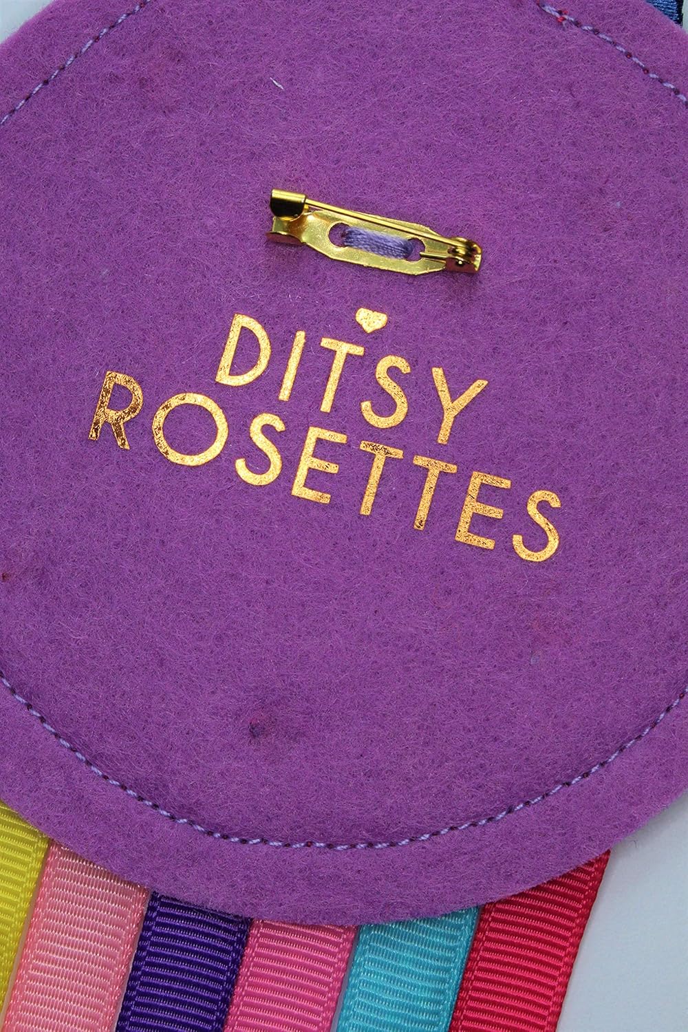Ditsy Rosettes Birthday Girl Rosette Badge - Any Age - Perfect Party Gift - Birthday Card - Pink, Mixed - Image 4