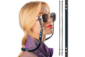 Luxitri Leather Glasses Strap - Stylish Eyeglasses Strap, Sunglasses Strap for Men and Women, Eyeglass Holders Around Neck