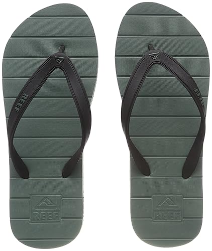 green flip flops mens