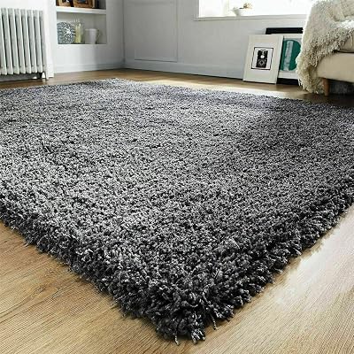 Prime Plus Extra Thick 5cm Pile Shaggy Rug Dark Grey 60x110cm