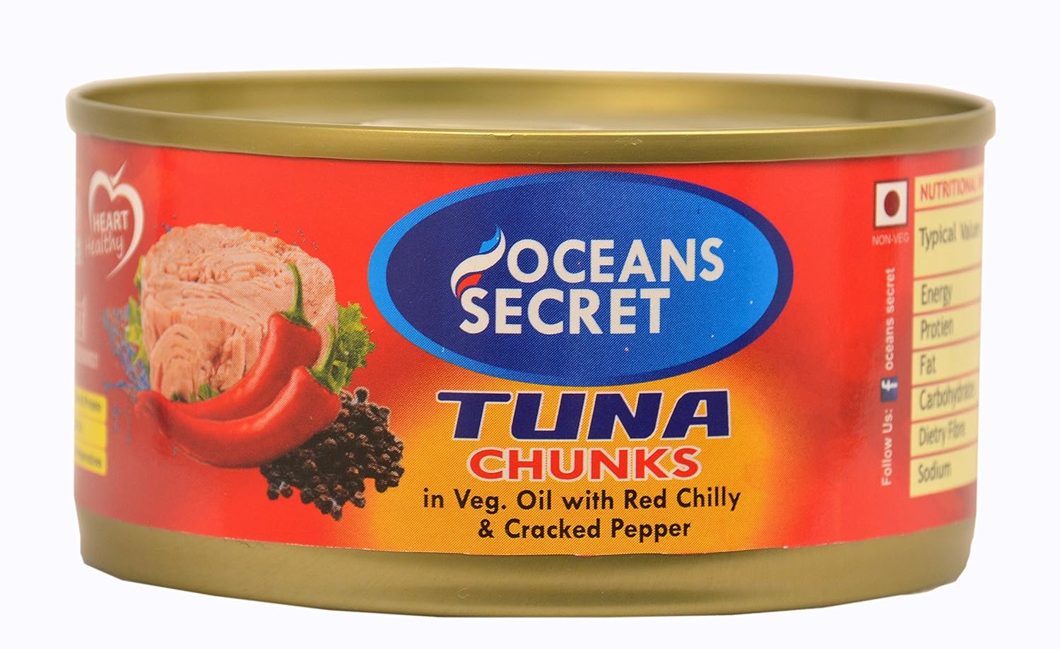 Oceans Secret Canned Tuna in Chilly Pepper, 180g Amazon.in Grocery & Gourmet Foods