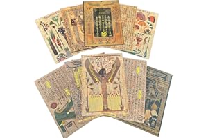 Vintage Egypt Vellum Papers & Scrapbook Stickers - Ancient Designs Sticker Set for Crafting, Journaling Decoration, Scrapbooking, Collage and Planners by CoraCreaCrafts - (Size A5)