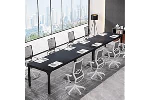 Tribesigns 78.74-Inch Conference Table Set of 2, 13FT Conference Room Table, Large Rectangle Meeting Seminar Table Set for 10-14 Person, Long Business Tables (Only Table)
