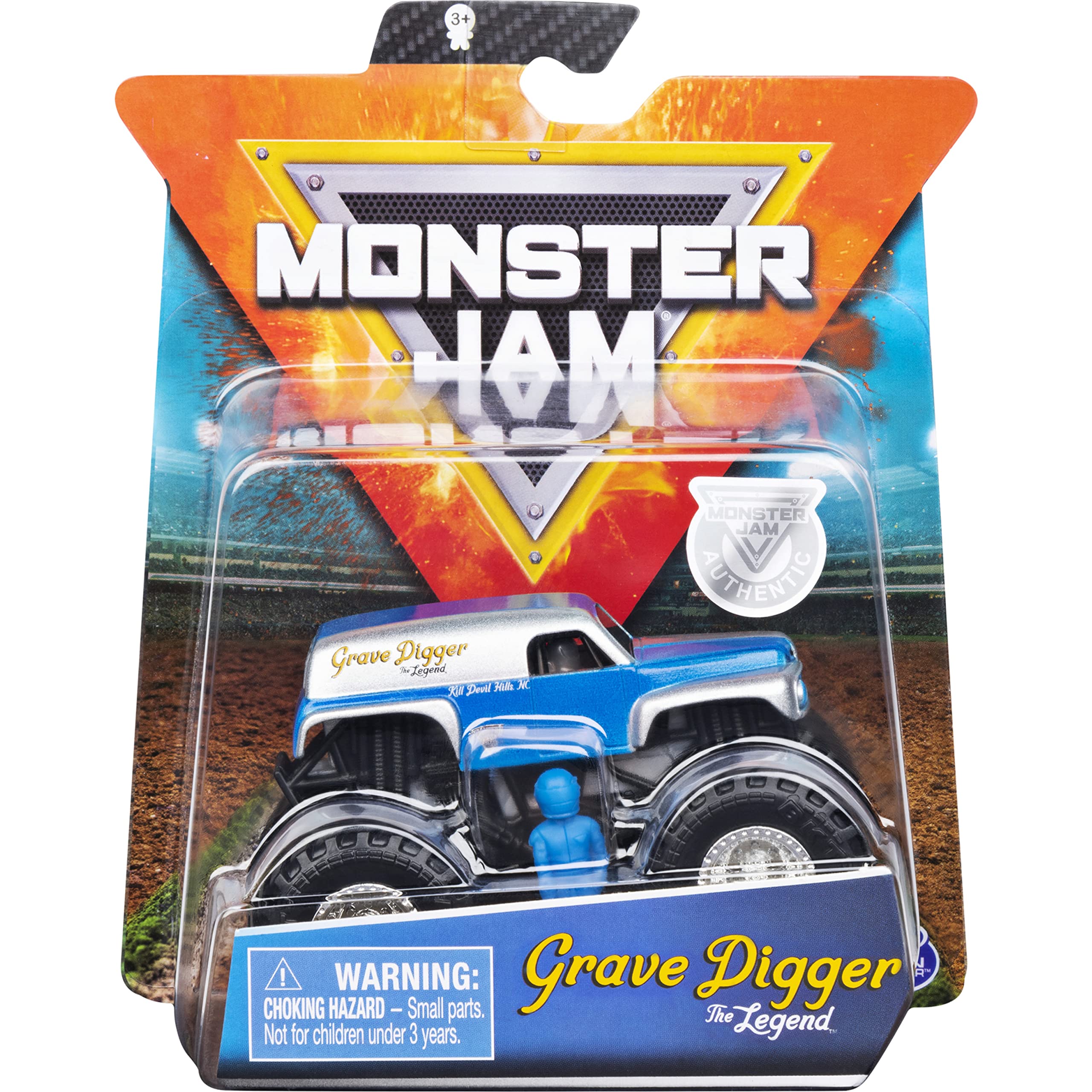 Monster Jam MNJ VHC SPk GraveDiggerTheLegnd UPCX GML, 6054811, Multi-Colour