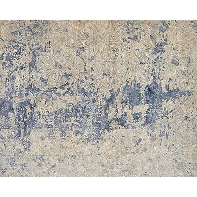 Loloi PORCPB-13BEBB3752 Porcia Collection Area Rug, 3'7&quot; x 5'2&quot;, Beige/Blue
