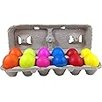 Silly Rabbit Confetti-Filled Eggs in Assorted Colors Made from Real Eggshells (Cascarones) - Bright Colorful Easter Eggs