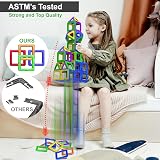 Desire Deluxe 94Pcs Magnetic Building Blocks Toys for Kids STEM 3 4 5 6 7 Years view 3