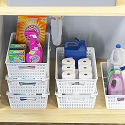 Simple Houseware Plastic Stackable Storage Basket