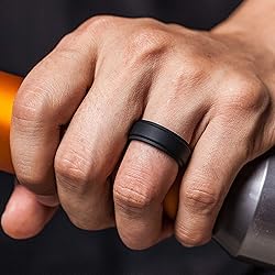 ThunderFit Silicone Wedding Rings for Men
