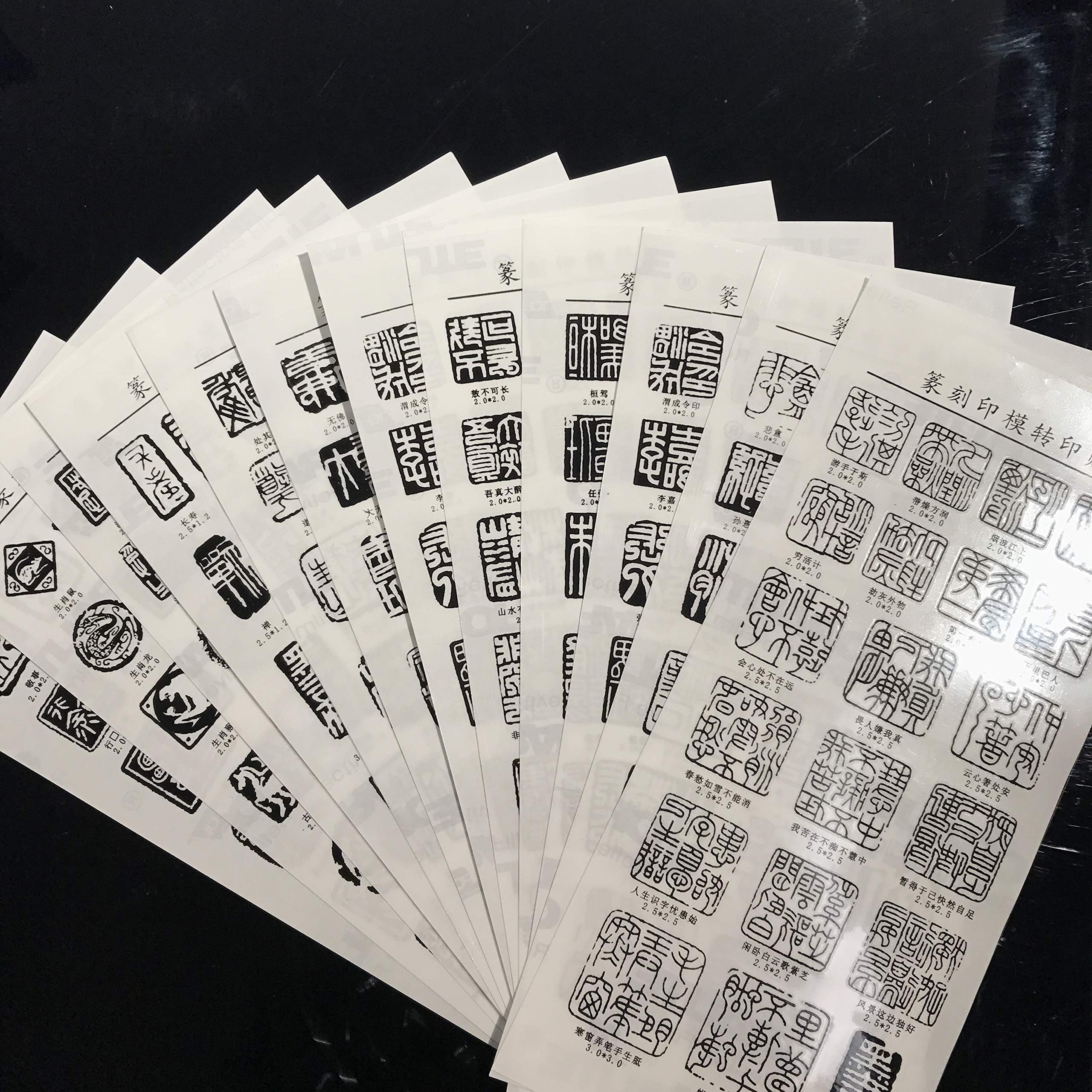 Chinese Chop Rubber Stamp Chinese Seal Carving Patterns DIY Animal Stamp Printing Stamps