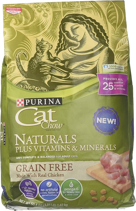Purina Cat Chow Naturals Plus Vitamins & Minerals Grain