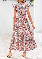 PRETTYGARDEN Women's 2025 Summer Floral Midi Dress