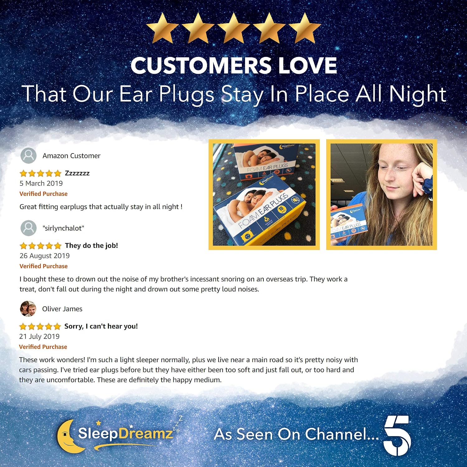 Premium Ear Plugs for Sleeping, 20 works, Orange, Noise-Cancelling Earplugs for Peaceful & Uninterrupted Sleep - Image 3