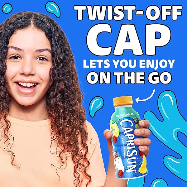 CAPRI SUN PACIFIC COOLER MIXED FRUIT FLAVORED JUICE DRINK BLEND FROM CONCENTRATE, 12 FL OZ BOTTLE