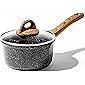 BINO Cookware Nonstick Saucepan with Lid, 1.5 Quart - Speckled Black | THE CLASSIC COLLECTION | Premium Quality Nonstick…