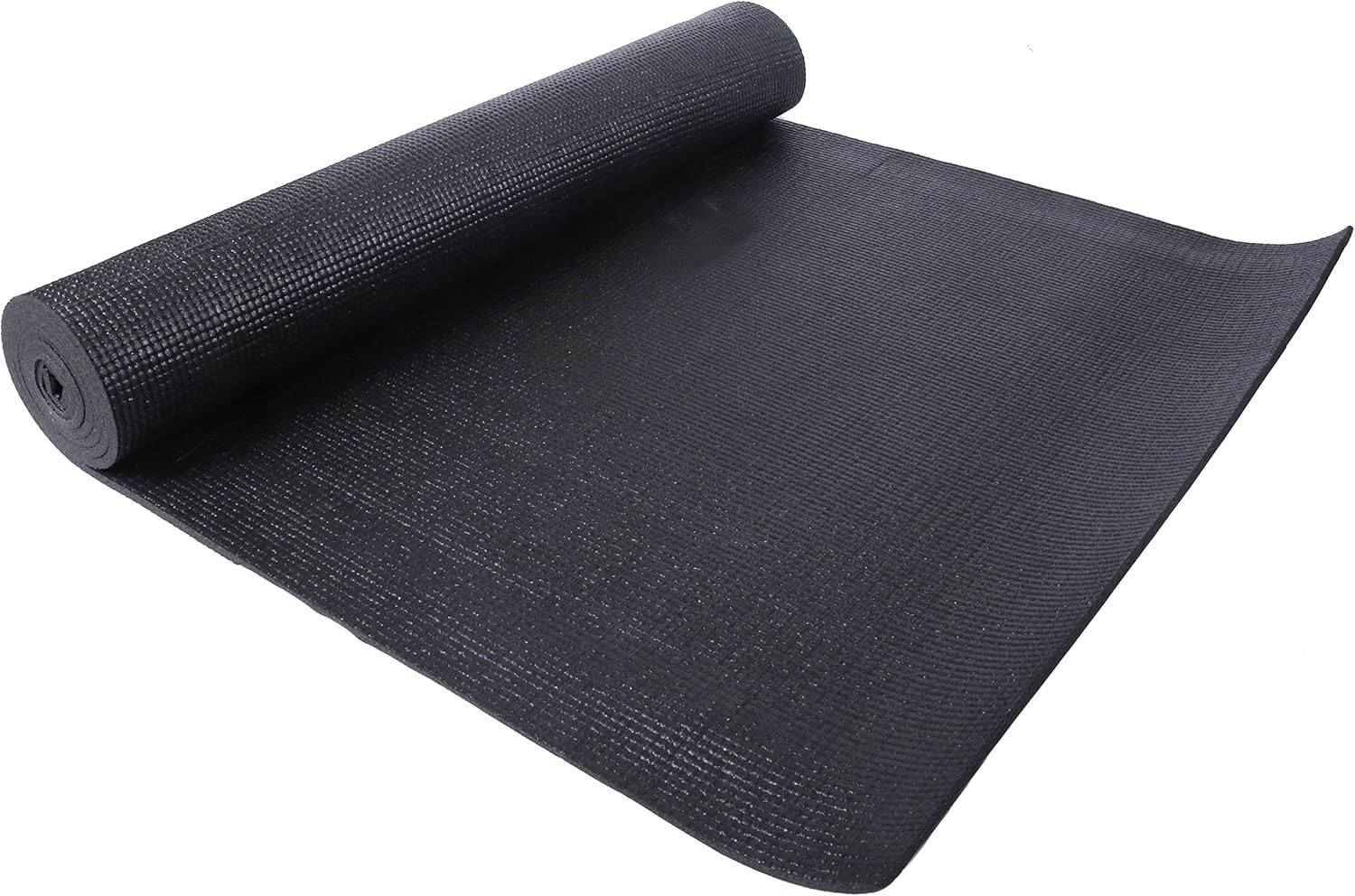 BalanceFrom GoYoga All Purpose High Density Non-Slip Exercise Yoga Mat with Carrying Strap, 1/4", Black : Sports & Outdoors