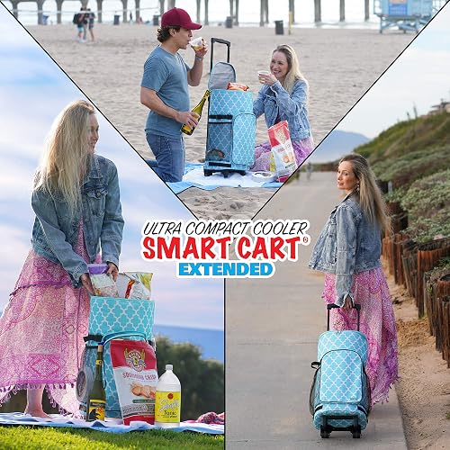 Dbest Products Ultra Compact Cooler Smart Cart, Red Insulated - Want It All